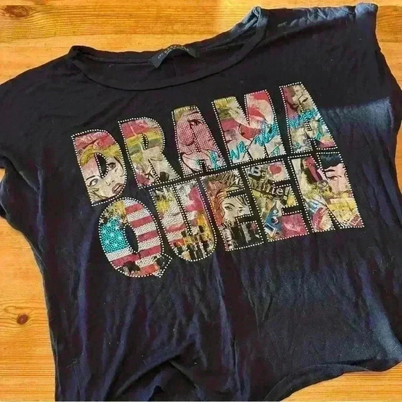 The clas-sic drama queen shirt cropped women L - Picture 2 of 6